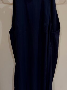 Simple Black Sleeveless Dress - Solid Black